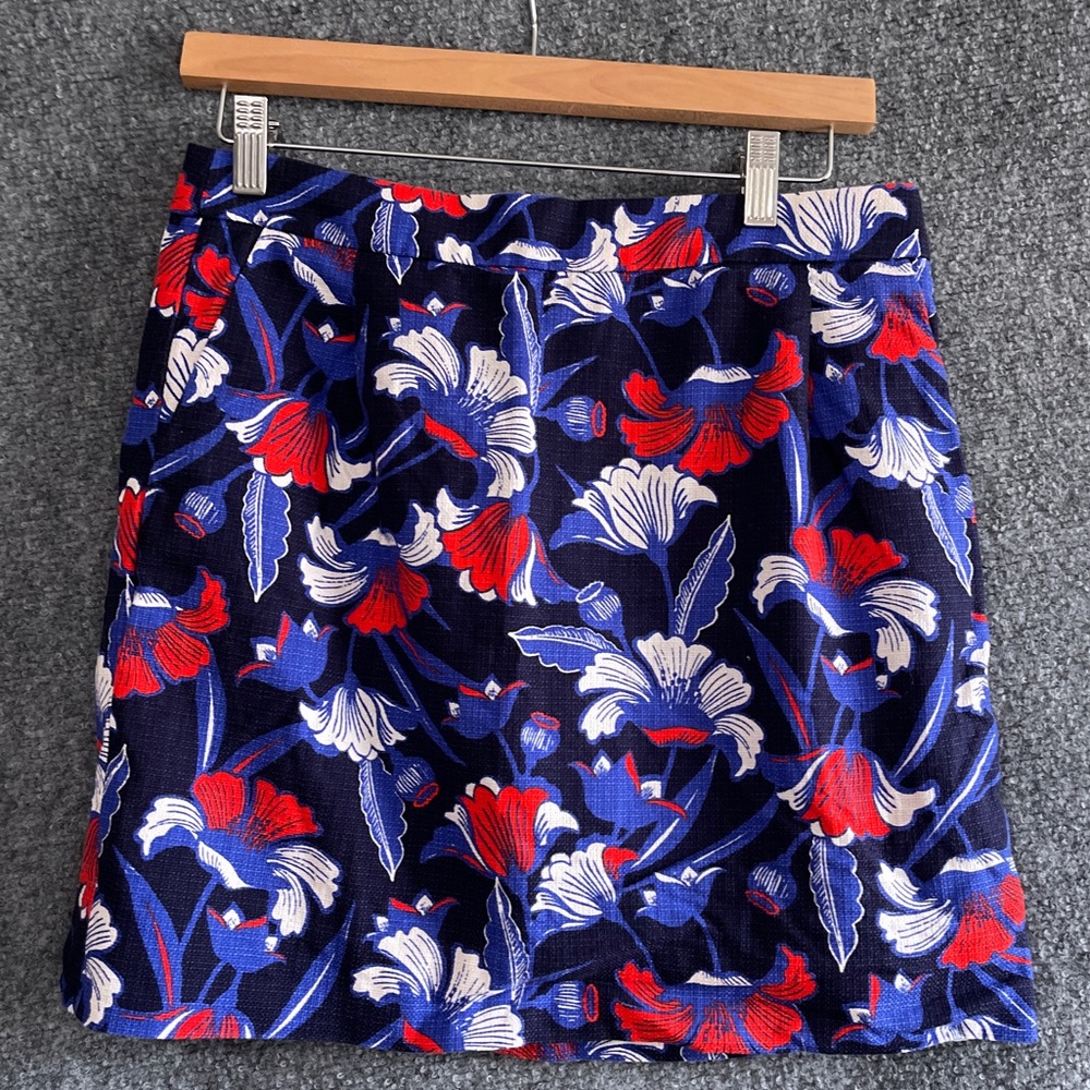 J. Crew sz 6 Mini Skirt Floral Cotton
